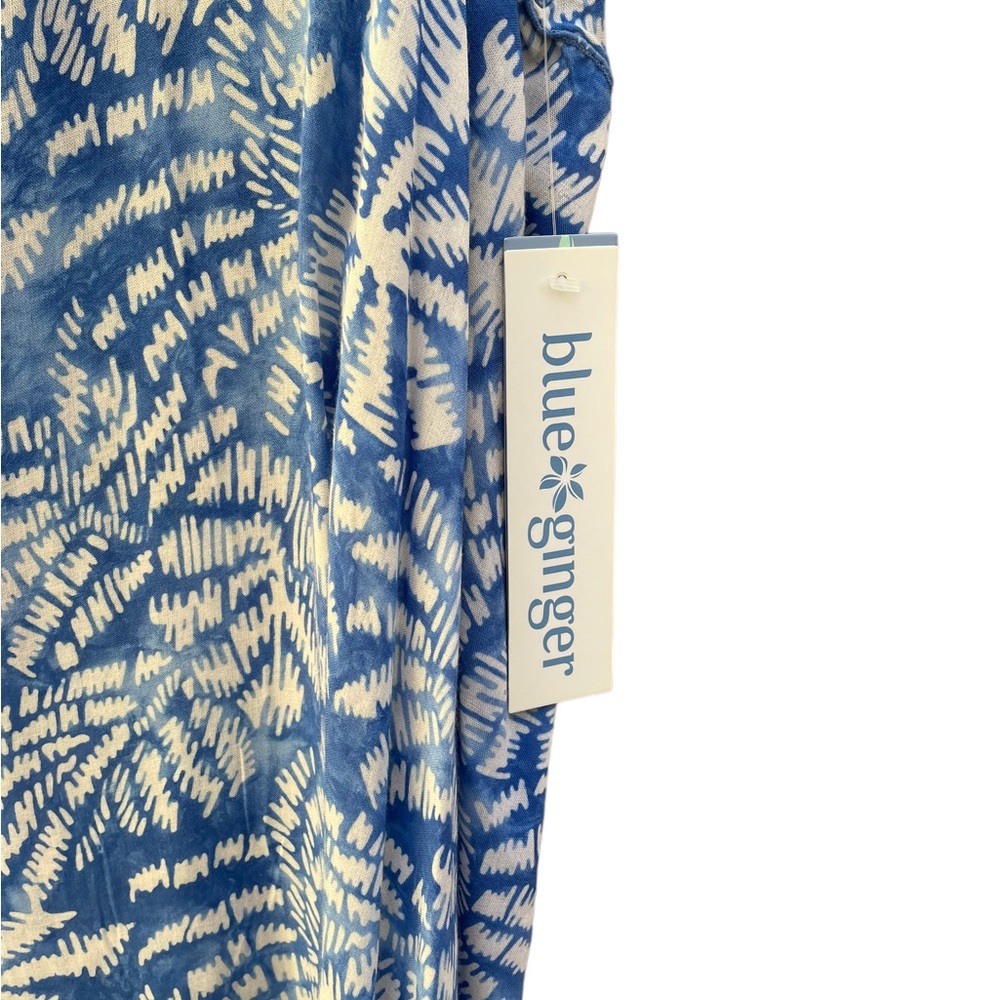 Blue Ginger Marina Lightweight Flowy Sleeveless Asymmetrical Top Tunic Size Med - Picture 3 of 11